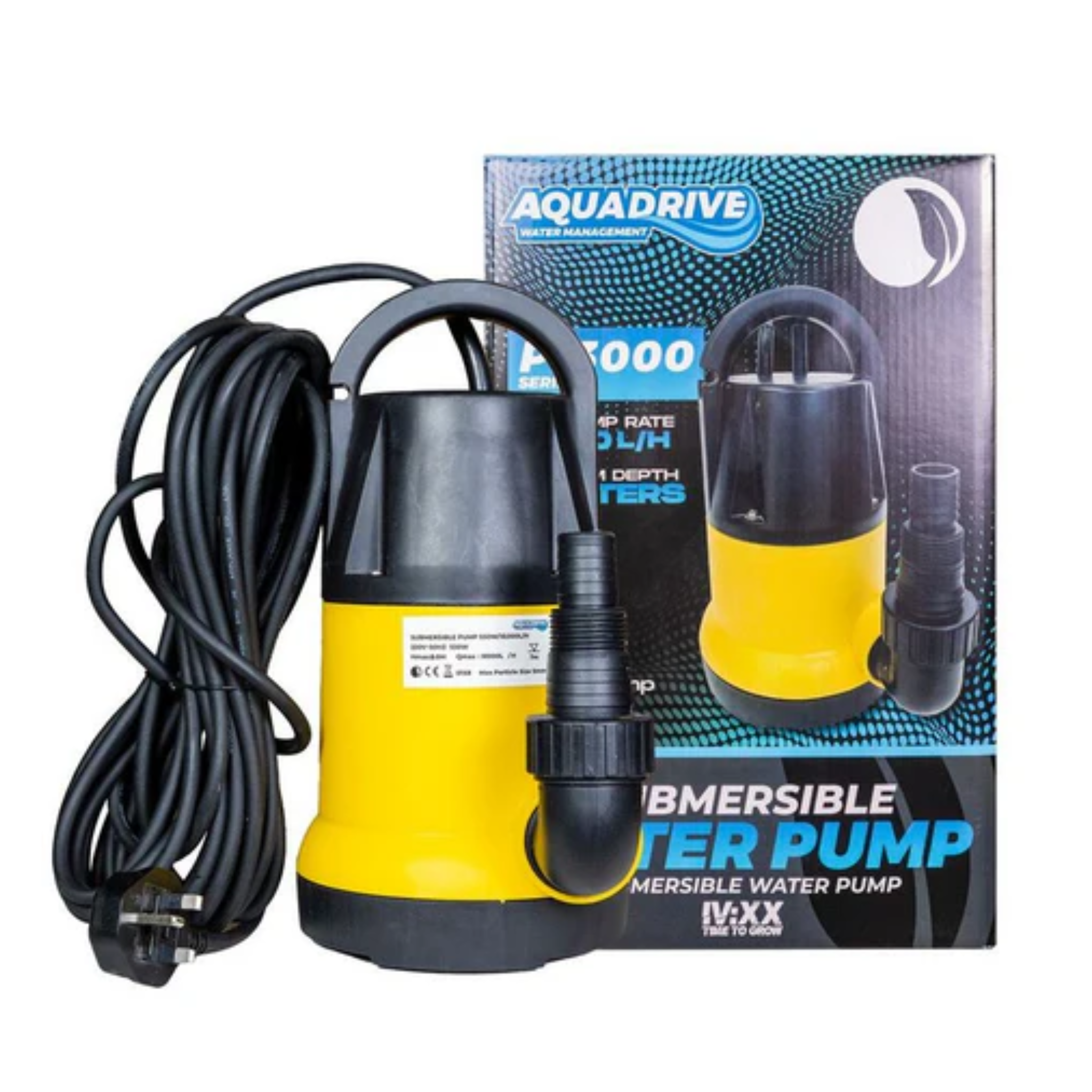 AquaDrive submersible collapsible water tank for hydroponic systems
