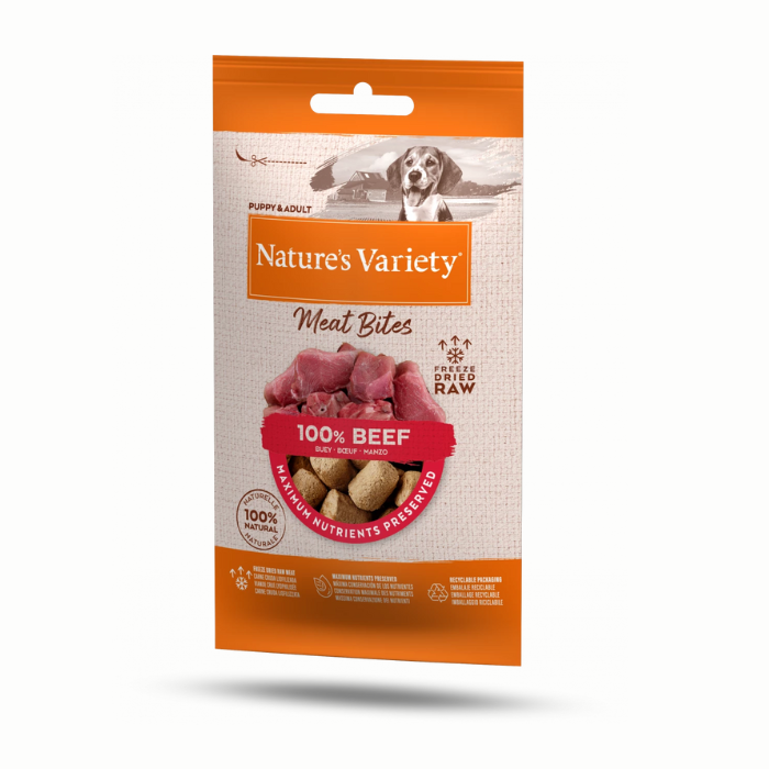 Natures Variety Meat Bites Beef 20g