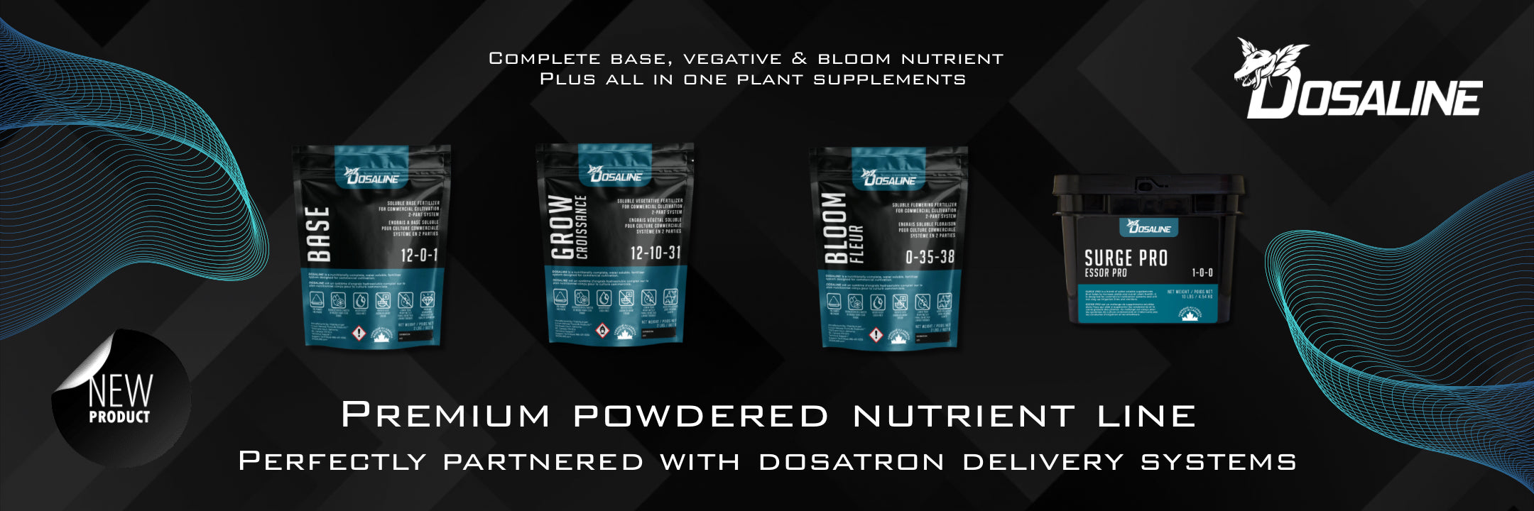 Dosaline Hydroponics Nutrients