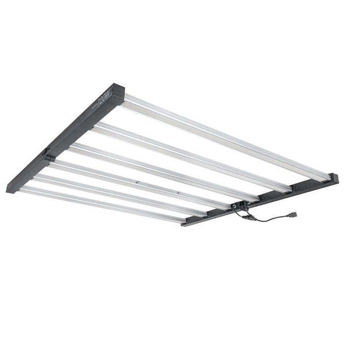 LUMii BLACK LED 720W 6 Bar Fixture for hydroponics and full-spectrum growth.