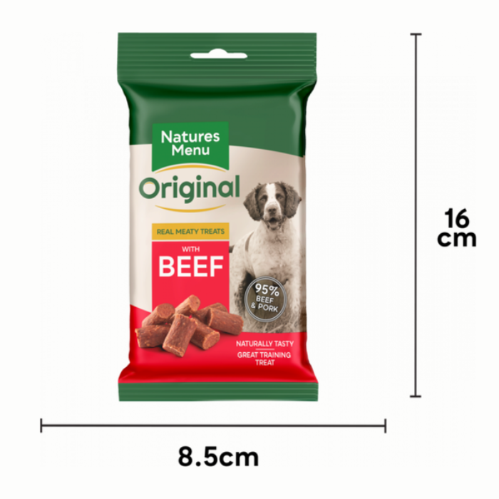 Natures Menu Dog Treats Beef Packet Size