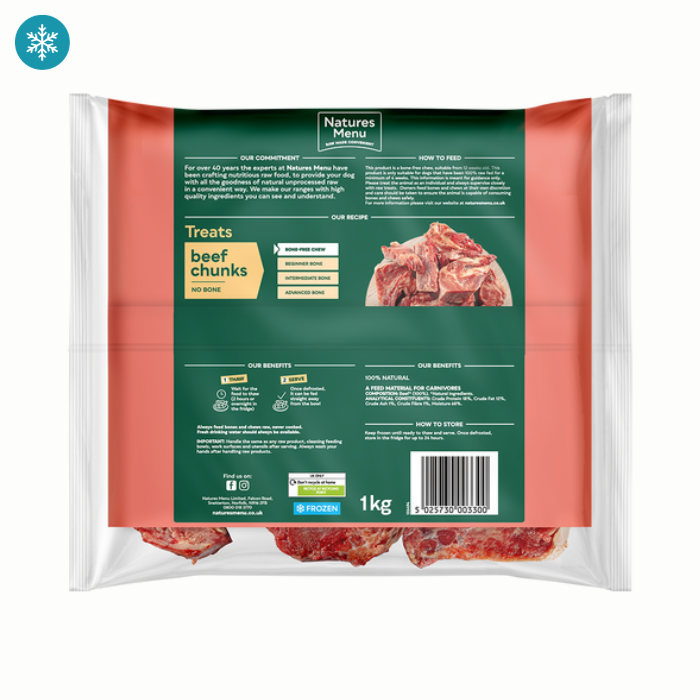 Home Prep Beef Chunks Treats Ingredients