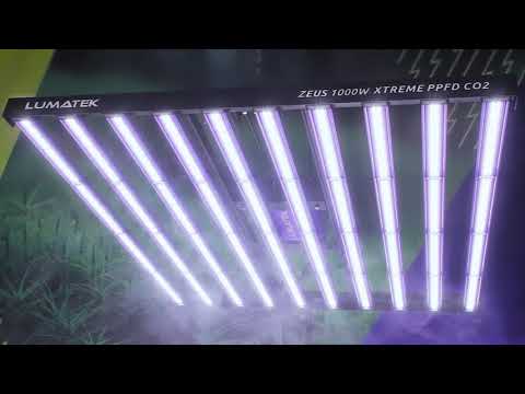 Video of Lumatek Zeus 1000W Extreme LED Grow Light for hydroponics, full-spectrum lighting for veg and flowering stages