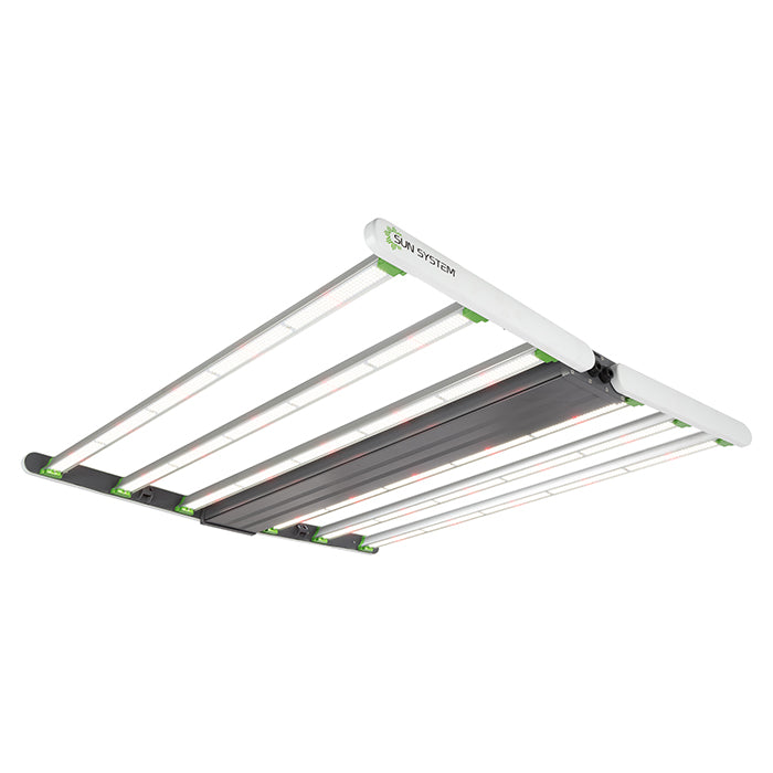 Sun System RS 1850 LED Grow Light for hydroponics with dimming and smart control.